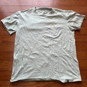 Quiksilver Shirt Light Green Lime Green Mens Large Short Sleeve Surf